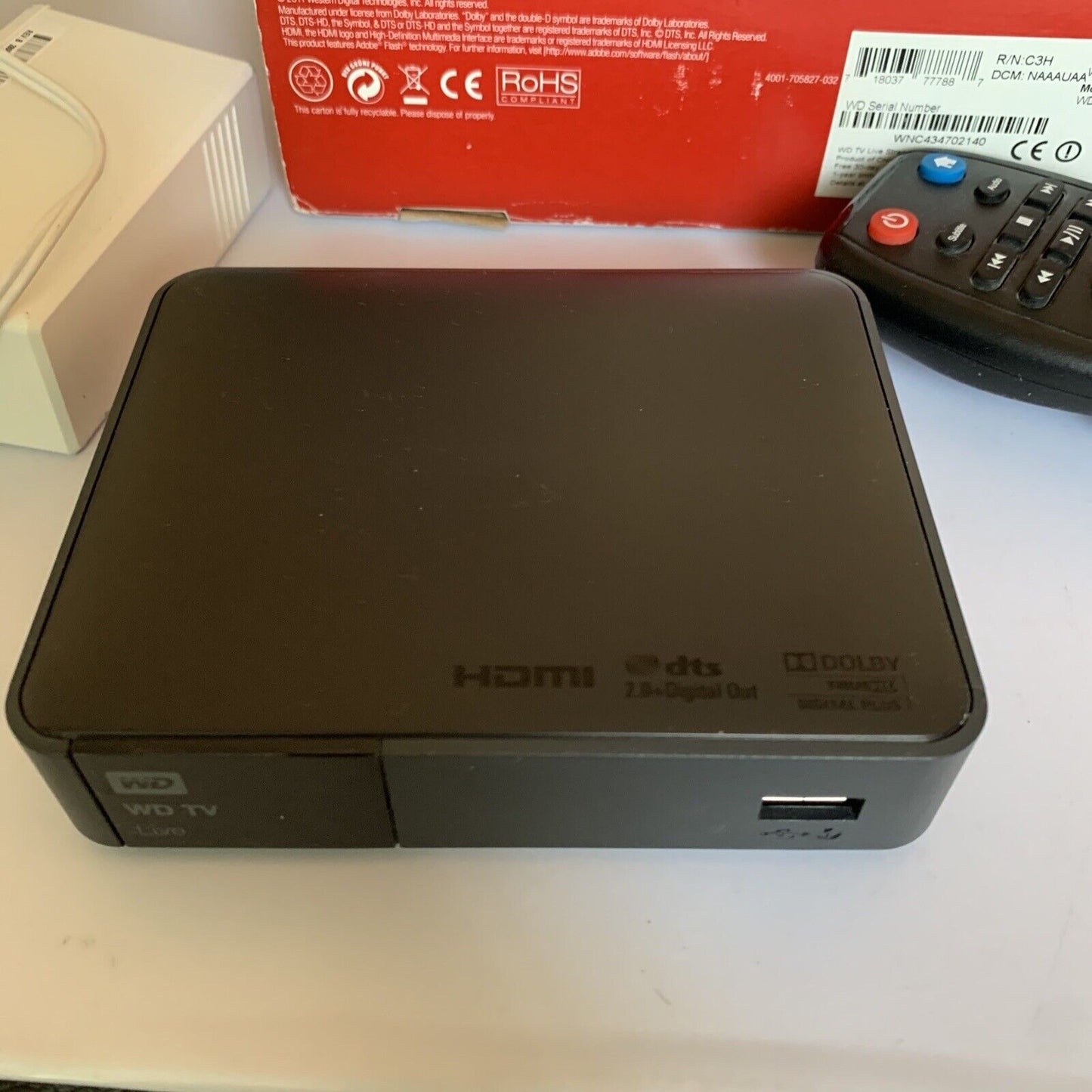 Western Digital WD TV Live Media Streamer WDBGXT0000NBK02