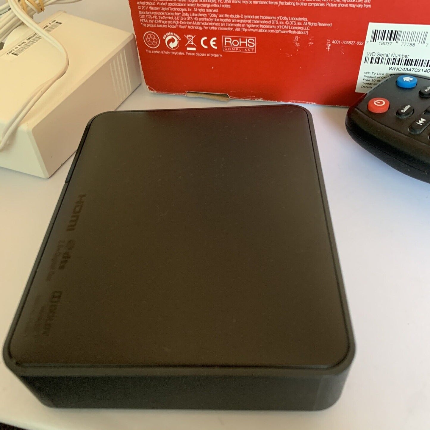 Western Digital WD TV Live Media Streamer WDBGXT0000NBK02