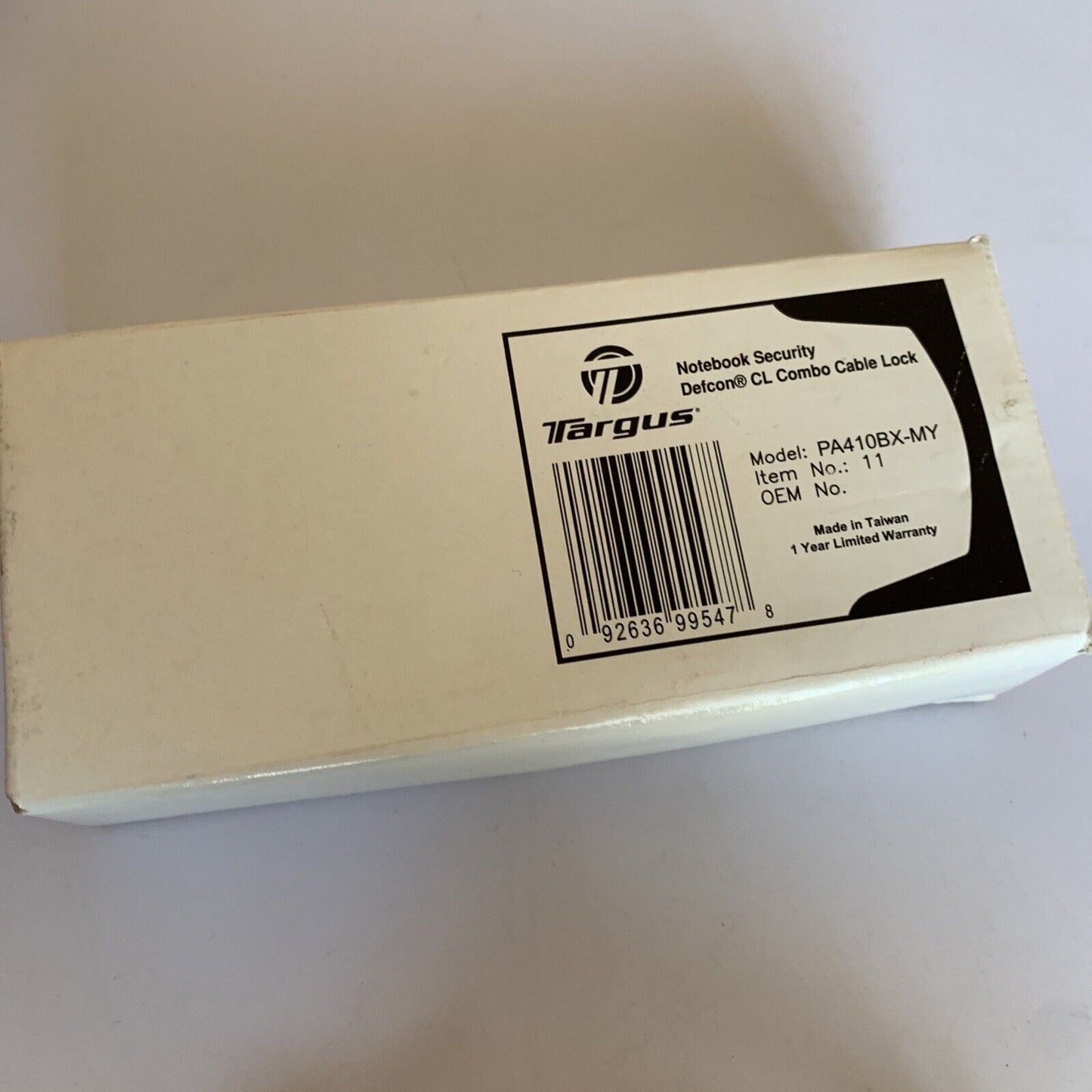 Targus Defcon Coiled Cable Security Combination Lock for Laptop Notebook NEW