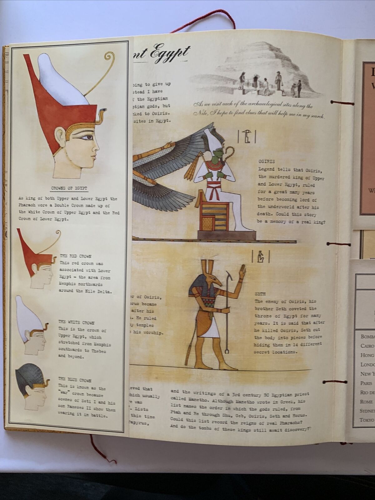 Egyptology by Emily Sands Pop Out Illustrated Book (Hardcover, 2004)