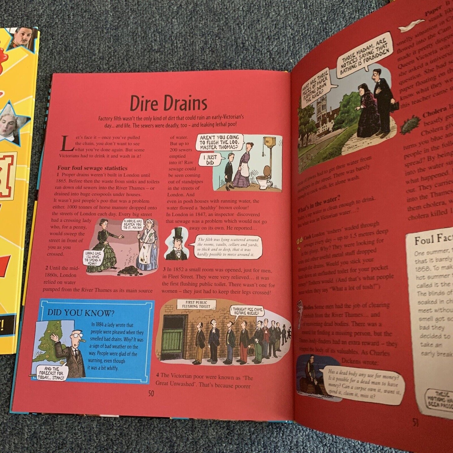 3x Horrible Histories Annual 2010-12 + Terrible Tomb Of Tutankhamun Books