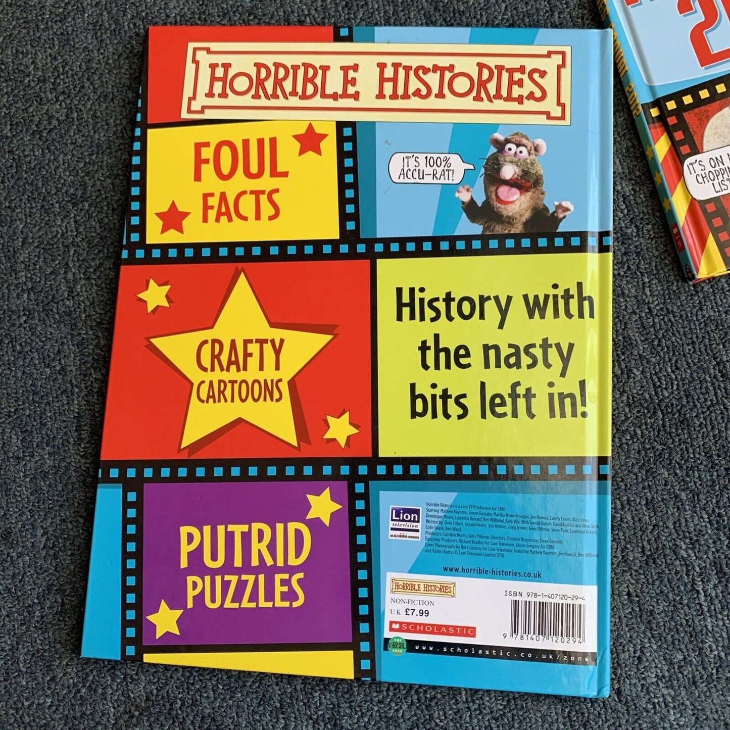 3x Horrible Histories Annual 2010-12 + Terrible Tomb Of Tutankhamun Books