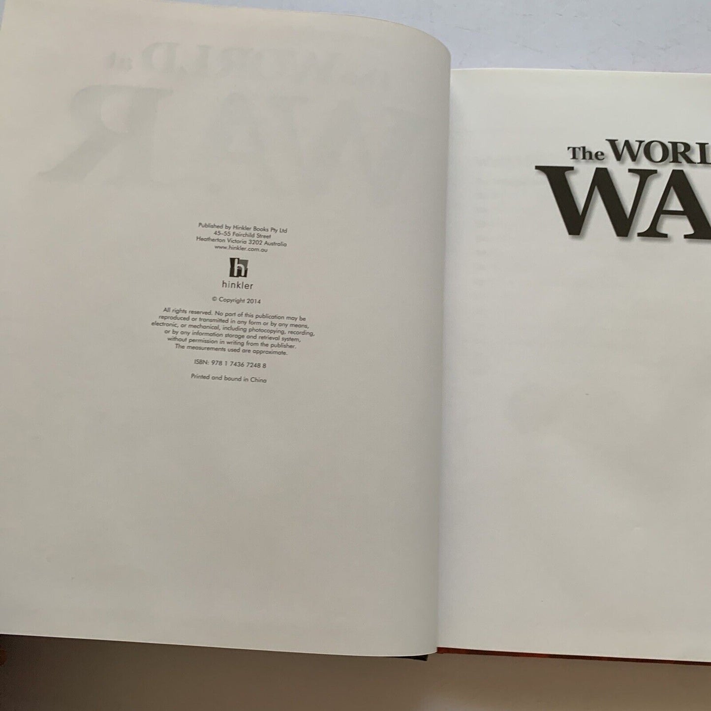 The World at War History Makers by  Cheshire Gerald (Hardcover, 2014)