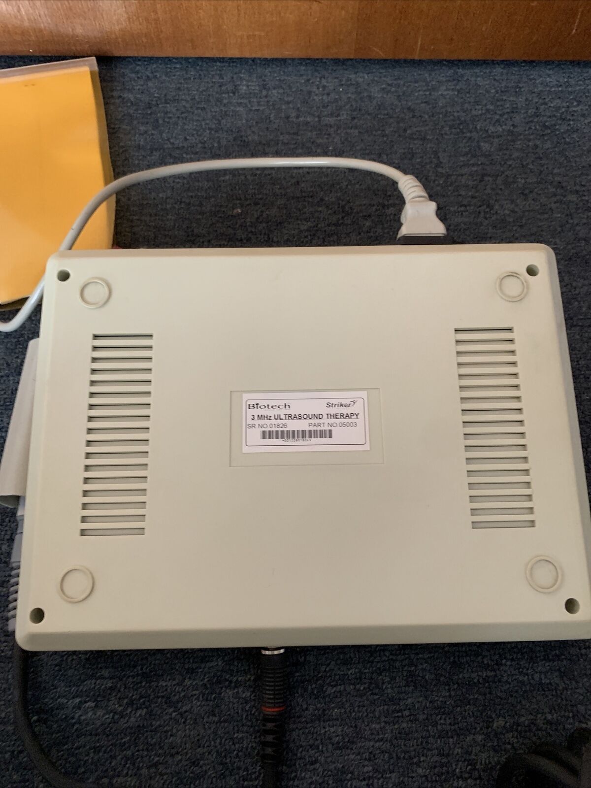 Biotech Micro-Processor Controlled Ultrasound Therapy Unit 3Mhz 5003 Untested