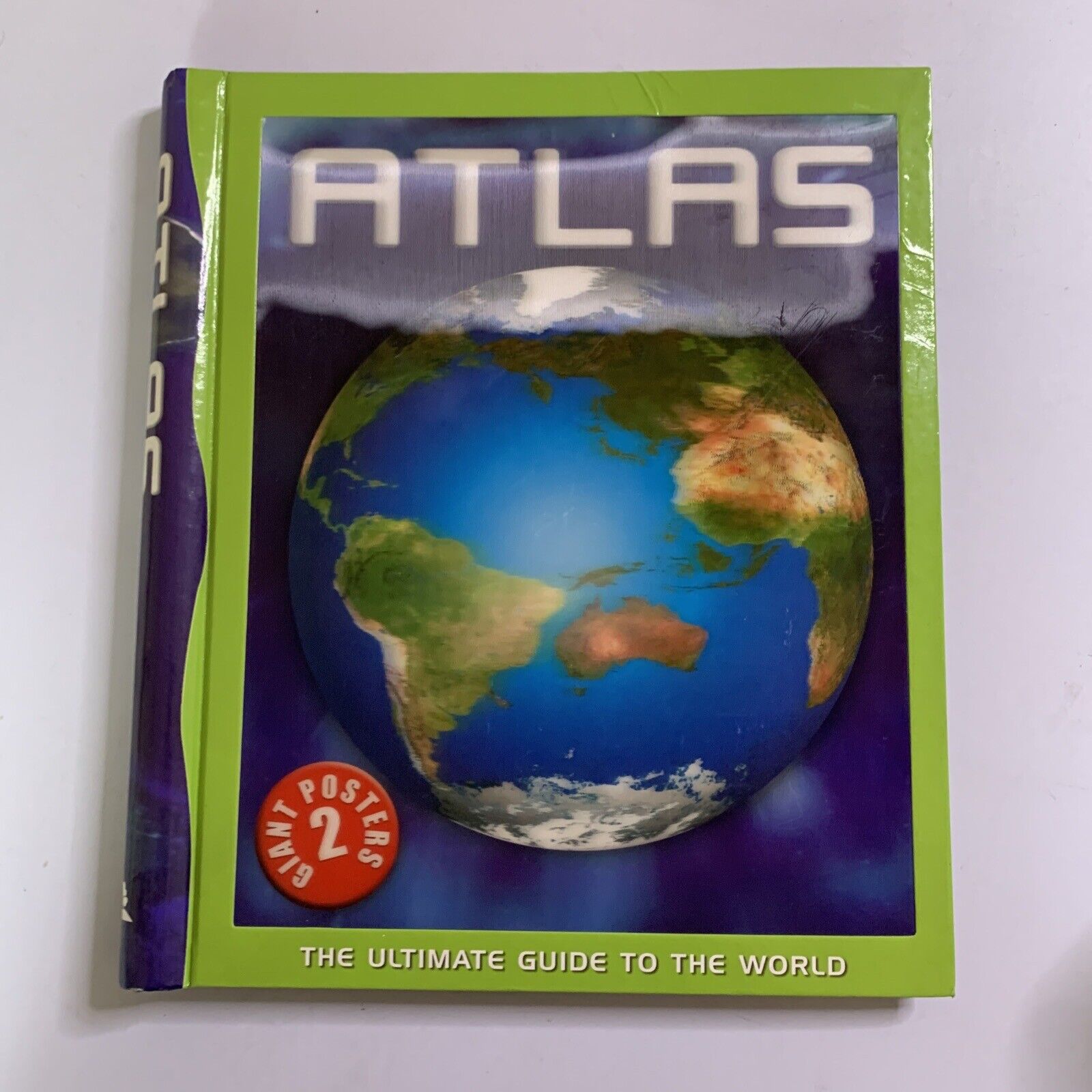 Atlas: The Ultimate Guide to the World + 2x Giant Posters Aus and Worl ...