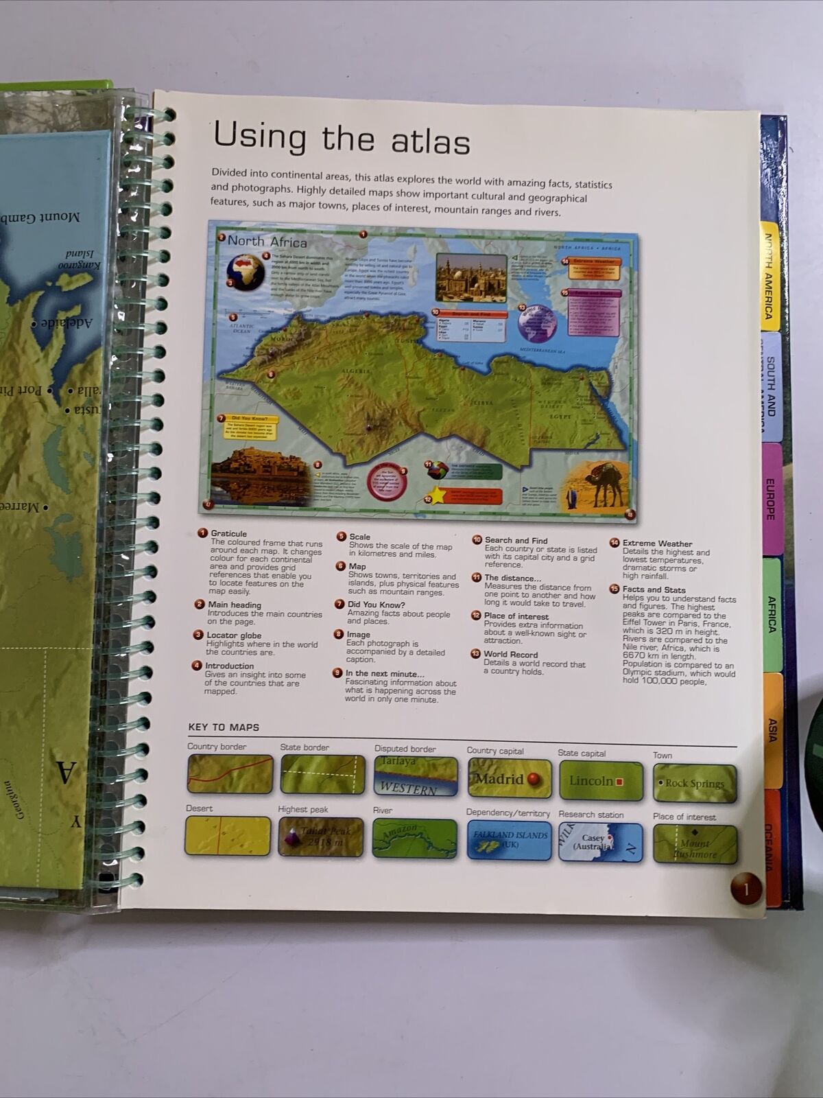 World Atlas Key Guide Atlas: The Ultimate Guide to the World + 2x Giant Posters Aus and Worl ...