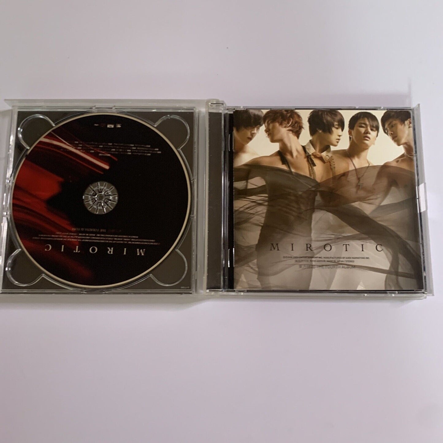 TVXQ Tohoshinki - Mirotic (The Fourth Album) CD + DVD 2008 K-Pop Album Obi