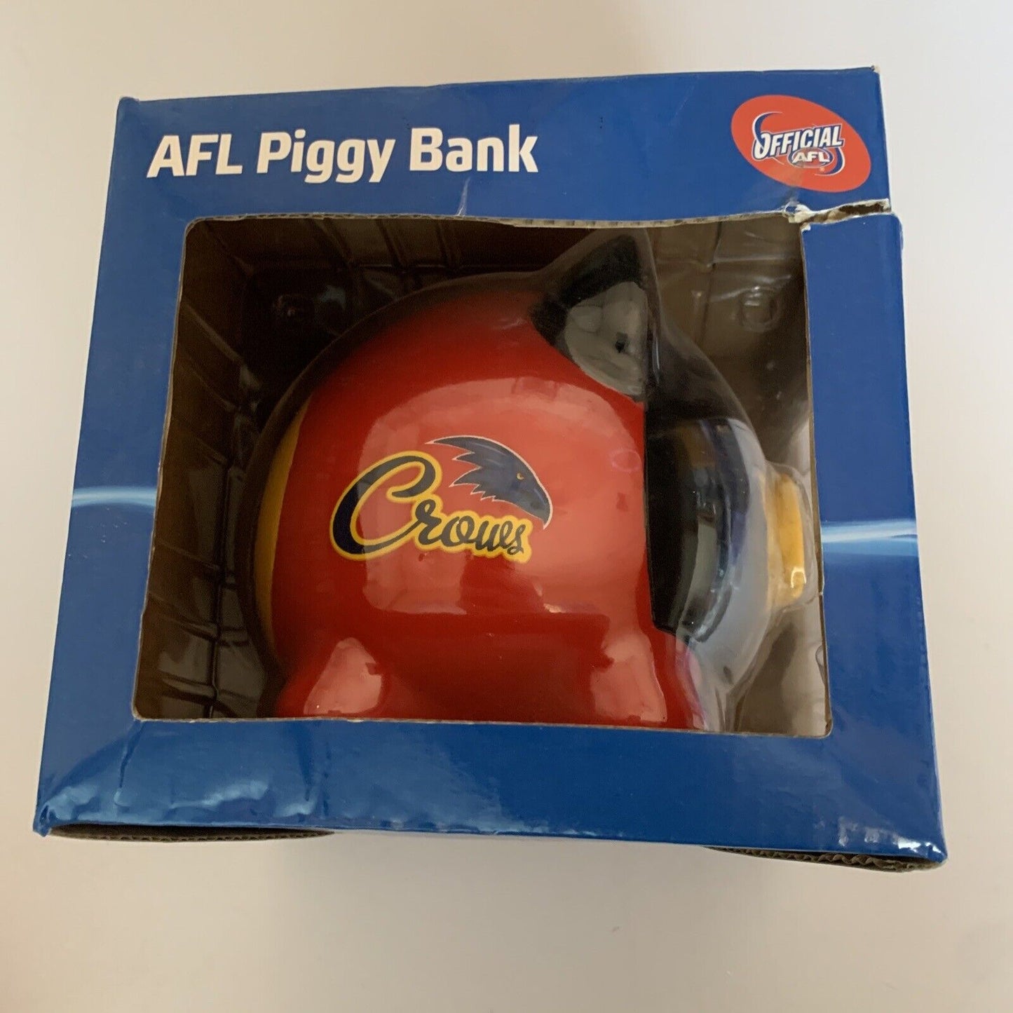 Official  AFL Adelaide Crows Piggy Bank NEW