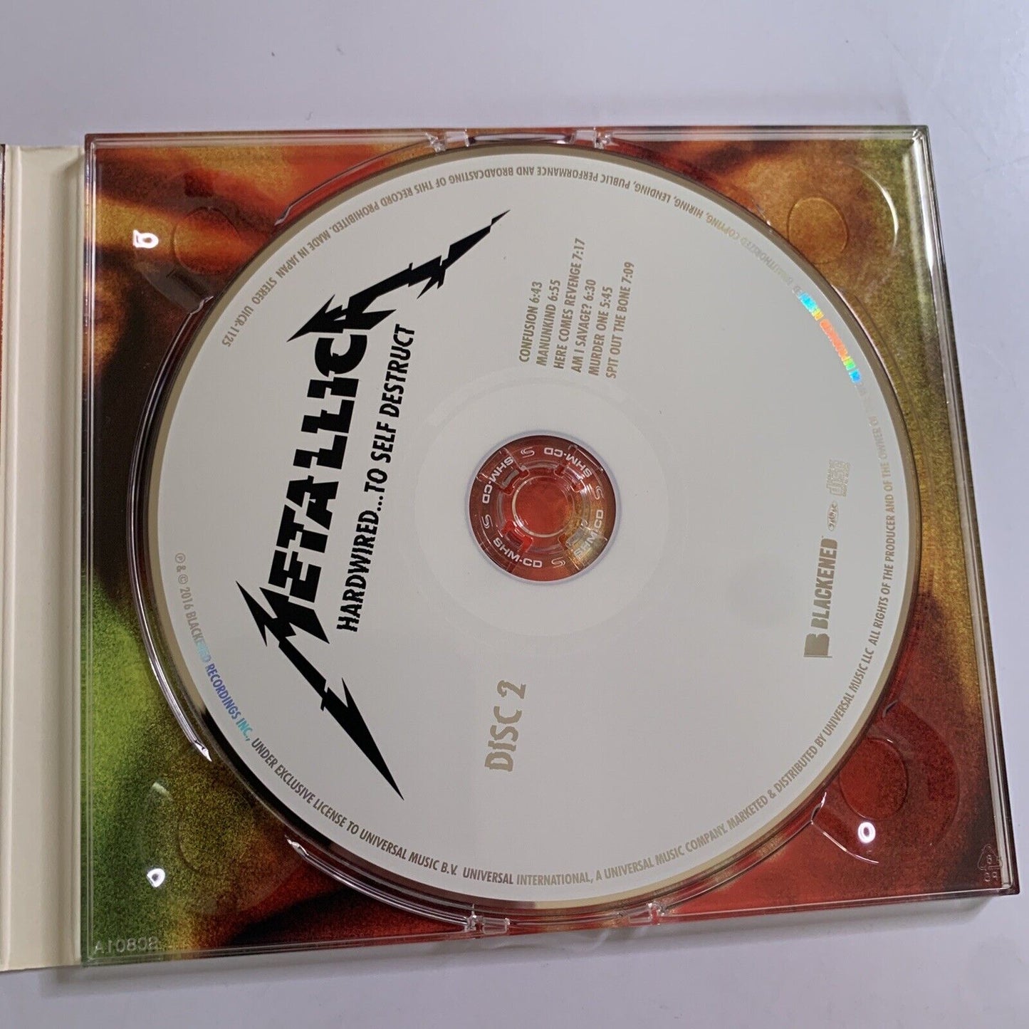 Metallica – Hardwired...To Self-Destruct (CD, SHM-CD, 2-Disc, 2016) Digipak Obi
