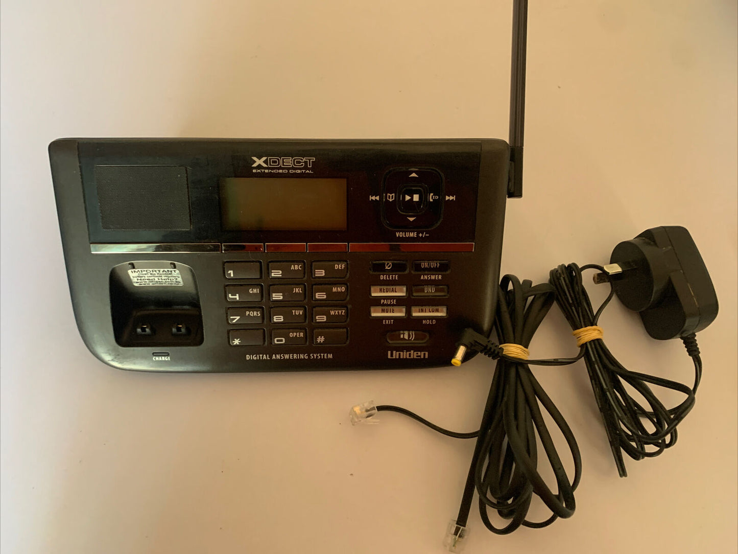 Uniden XDECT R055+1 Base Unit + AAD-041S(M) Power Supply AC Adapter Genuine