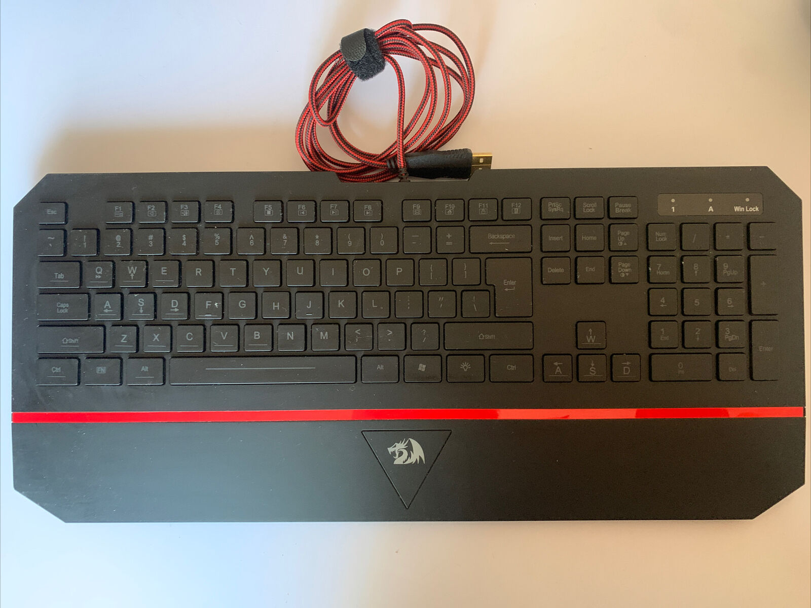 Red Dragon Karura Gaming RGB LED Backlit Keyboard Wired USB K502 ...