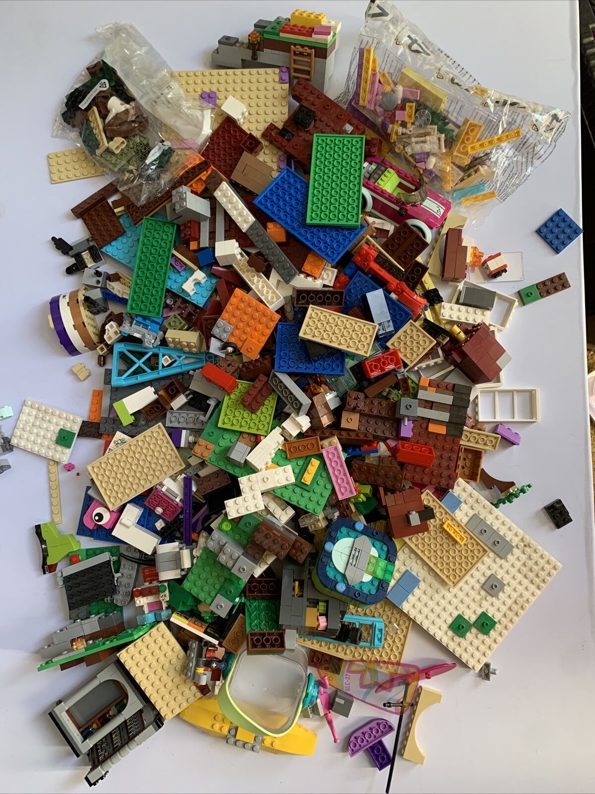 Genuine Official Lego Bulk Minecraft City Large and Small Pieces Lots 2.5kg