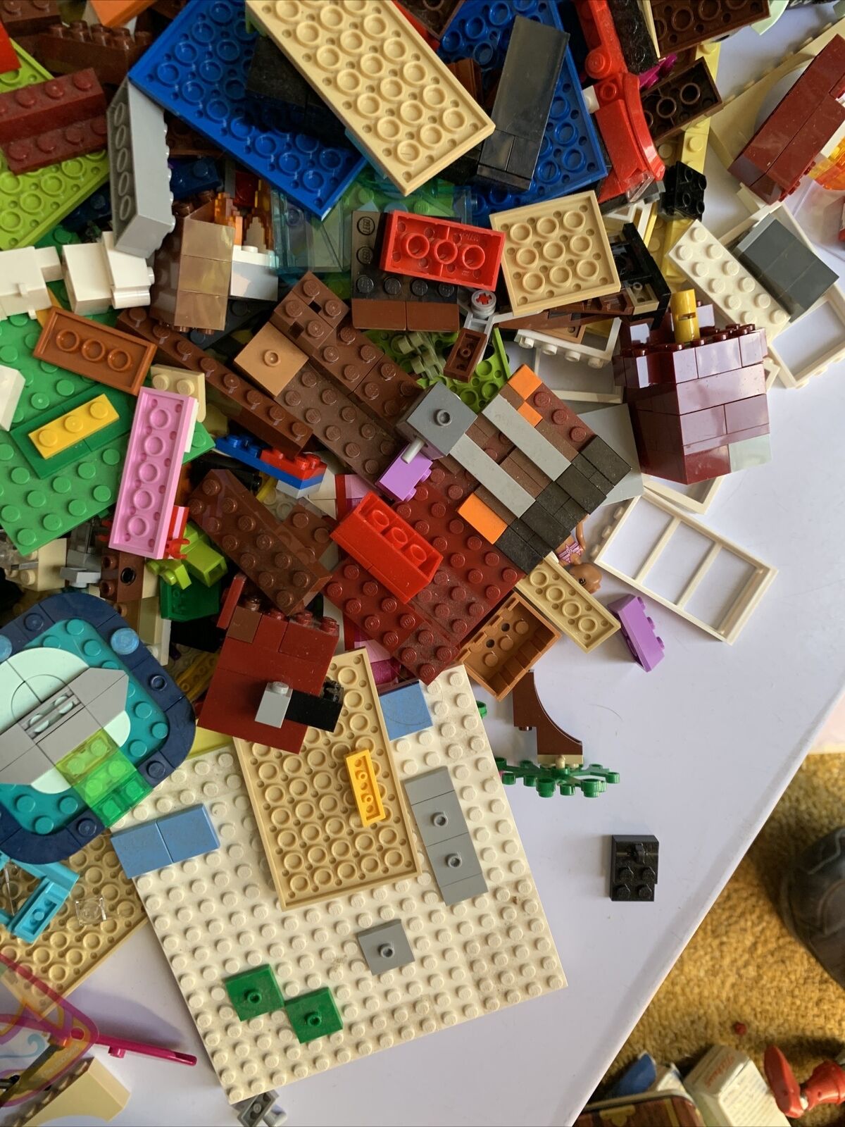 Genuine Official Lego Bulk Minecraft City Large and Small Pieces Lots 2.5kg