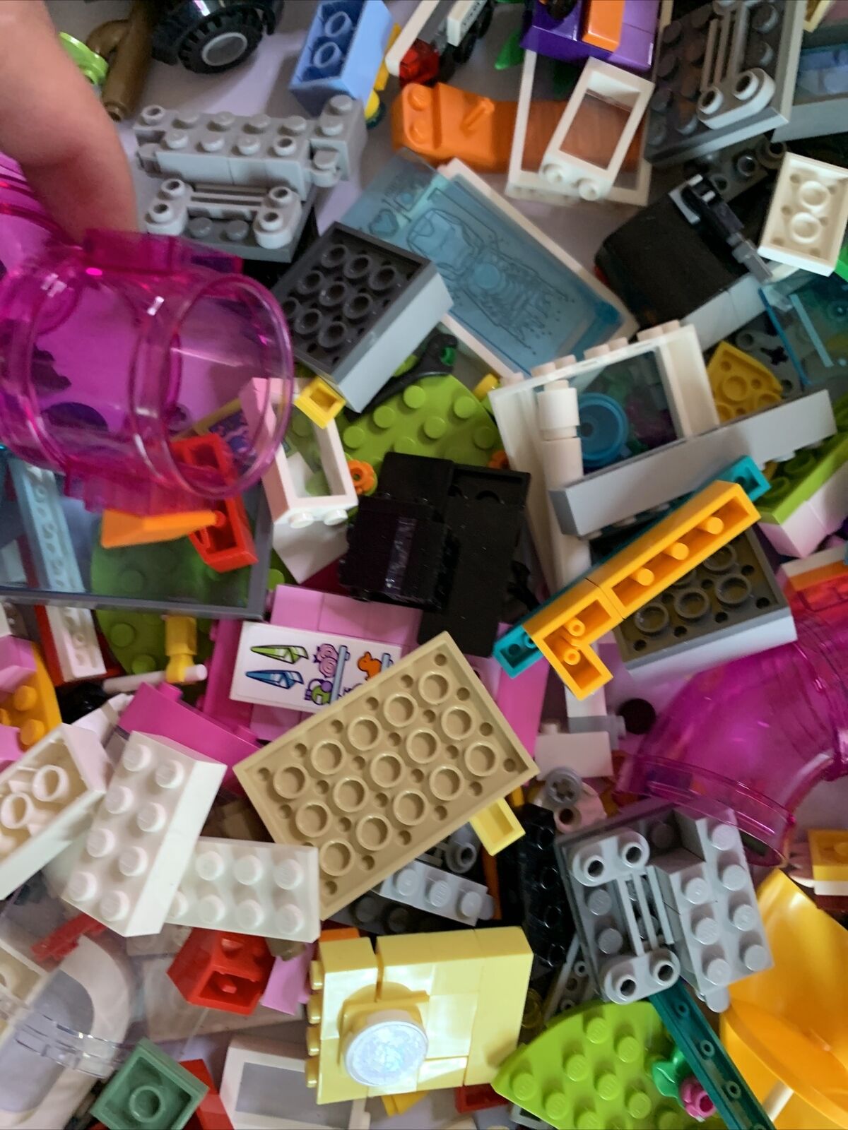 Official Lego Bulk Airplane Jet Friends Genuine Pieces Lot with Container 2.07kg