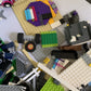 Genuine Lego Bulk Car Spaceship Space Wheels Various Lot 1.64kg