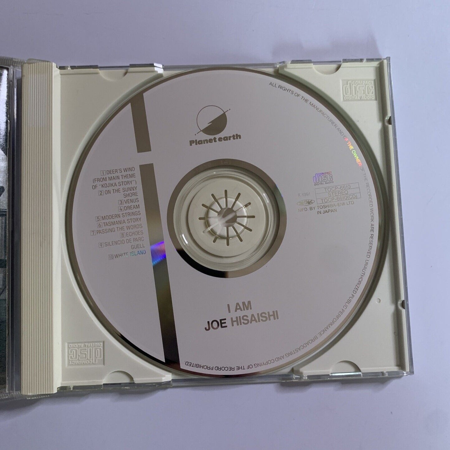 Joe Hisaishi – I Am (CD, 1991) Album Japan TOCP-6610