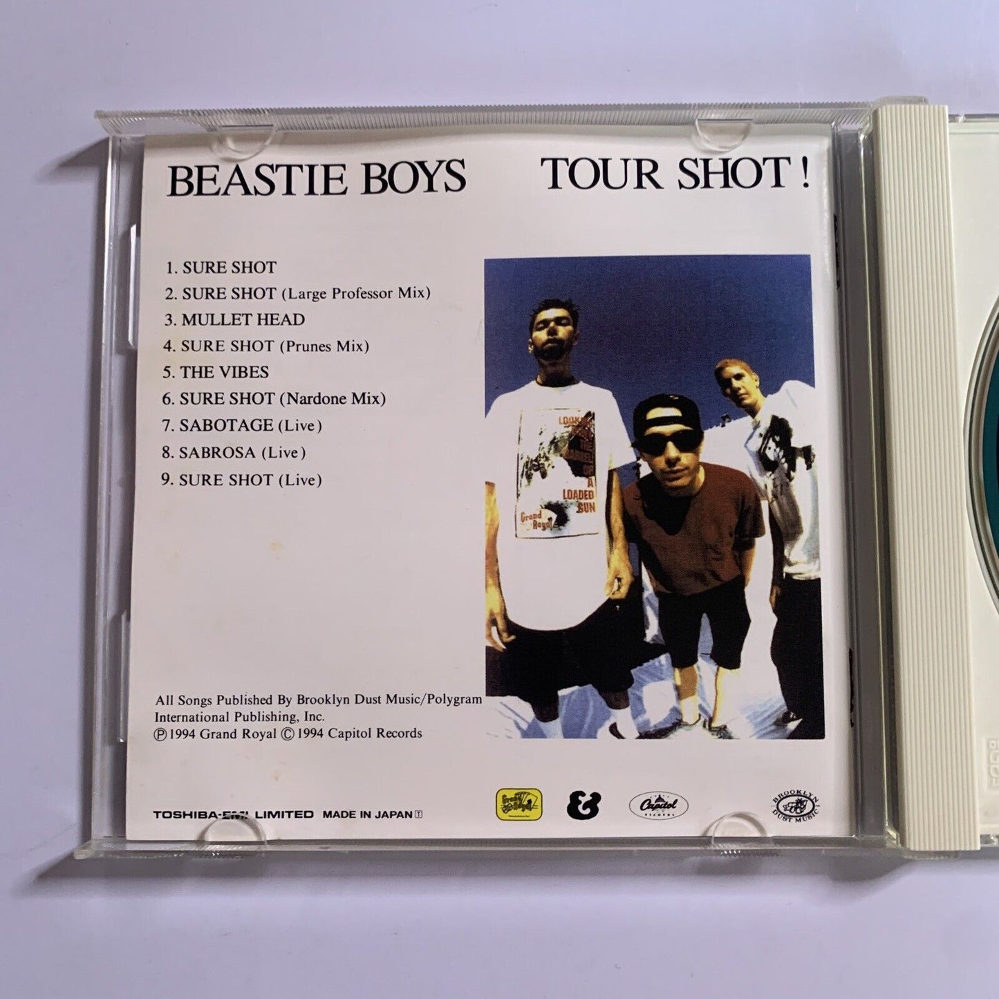 Beastie Boys – Tour Shot! (CD, 1994) Japan Promo Grand Royal TOCP-8417