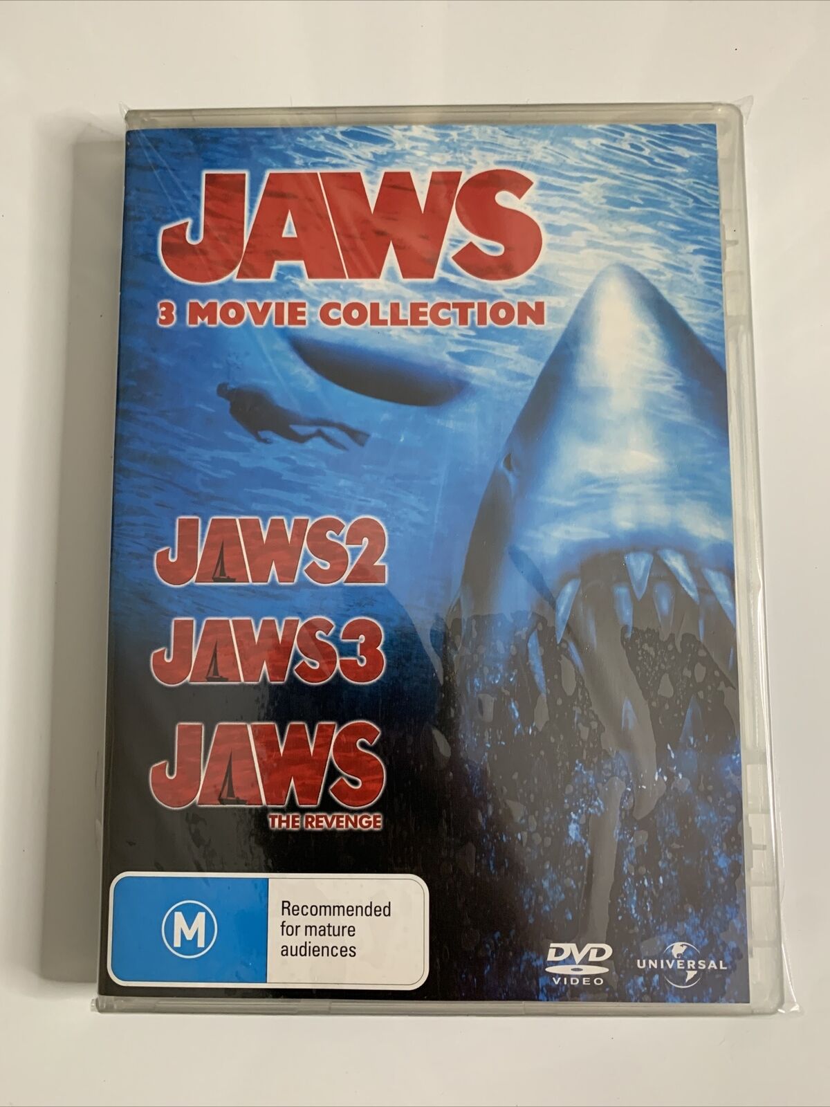 Jaws 2 3 The Revenge 3 Movie Collection (DVD) Region 4 NEW