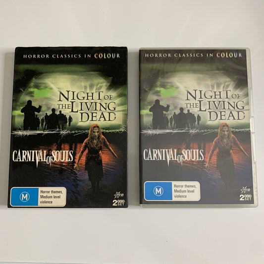 Night of the Living Dead / Carnival of Souls (DVD, 1968) Horror FIlm Region 4
