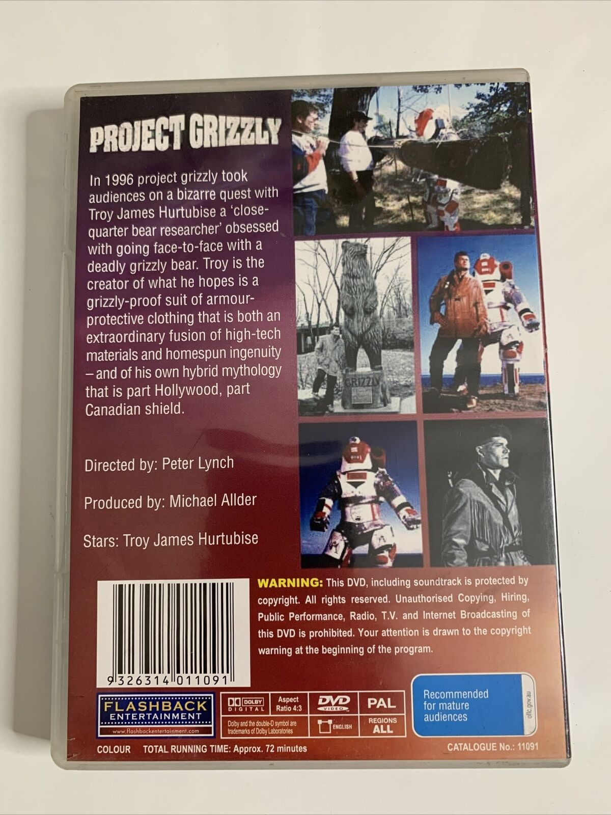 Project Grizzly  (DVD, 1996) Troy Hurtubise Documentary Film All Regions