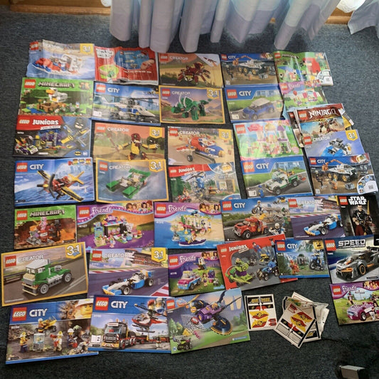 37x Lego City Creator Minecraft Juniors Star Wars Speed Champion Friends Manual