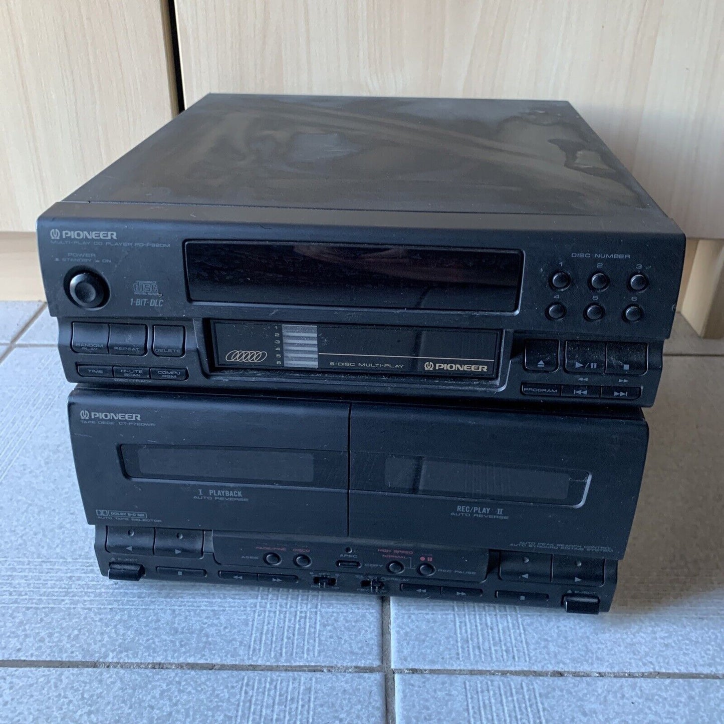 Pioneer Multi-Play CD Player & Tape Deck Player PD-P920M CT-P720WR Untested