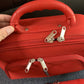Rectangular Carry Shoulder 2 Way Bag Red with Strap Hardly Been Used 35x26x10cm