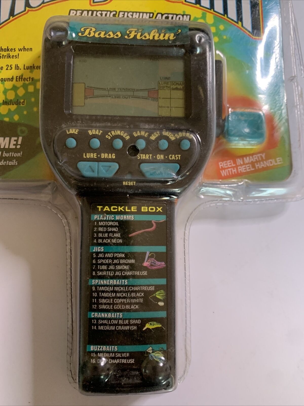 Marty Bass Fishing Portable LCD Electronic Game NEW – Retro Unit