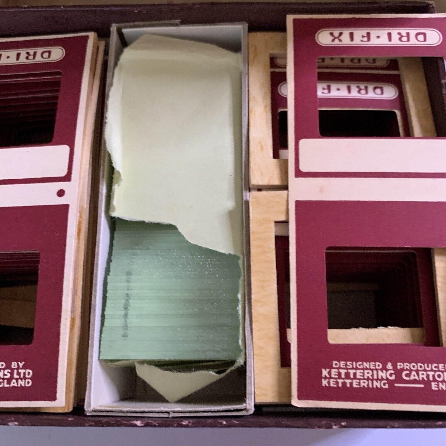 Kettering 20x Dri Fix Slide Mounts Holders with Glass