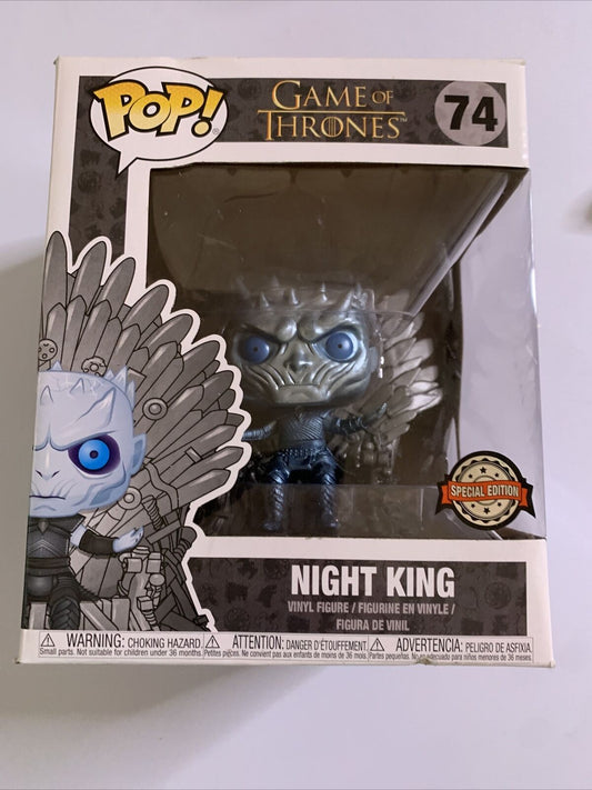 Night King Metallic Iron Throne Game of Thrones Funko Pop 6inch #74 Vinyl Figure