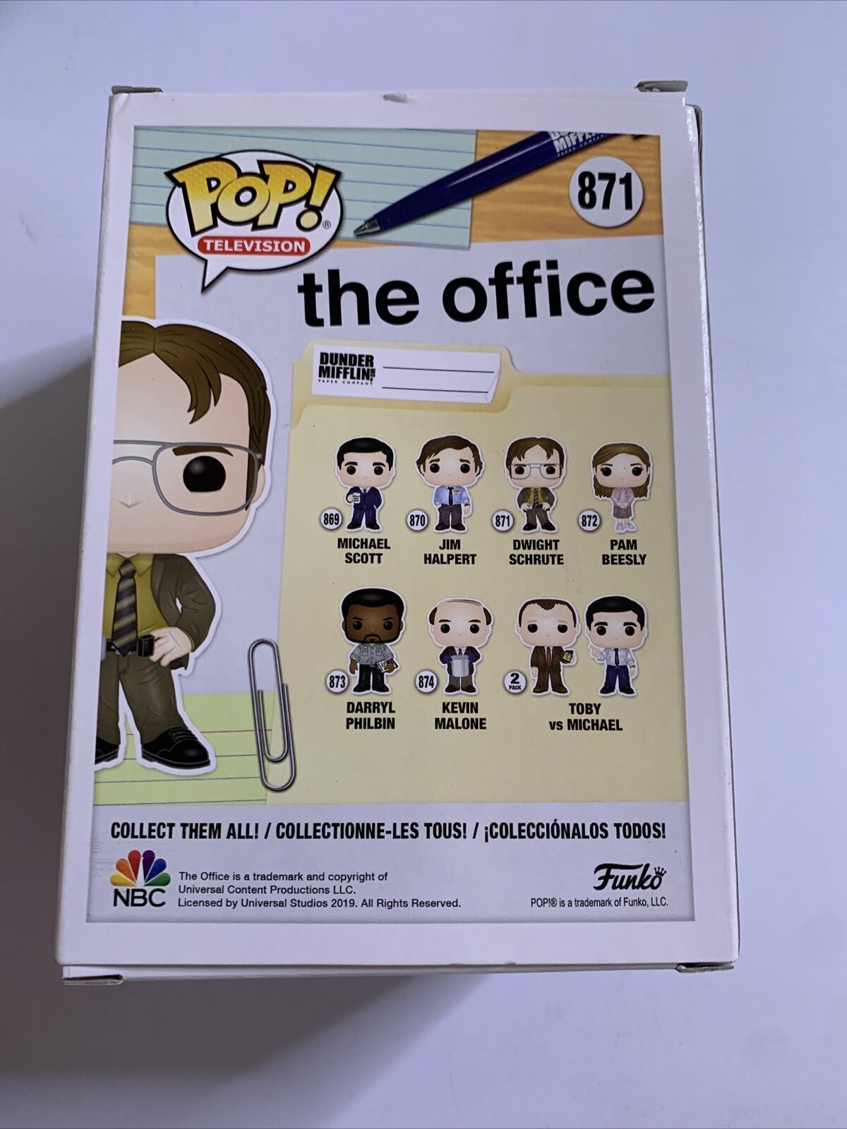 Dwight Schrute The Office #871  Funko POP! vinyl Figure NEW