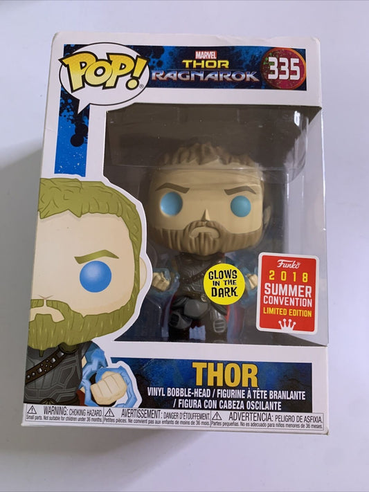 Thor Ragnarok (Glow in Dark) Funko Pop Viny Figure  SDCC Exclusive #335  NEW