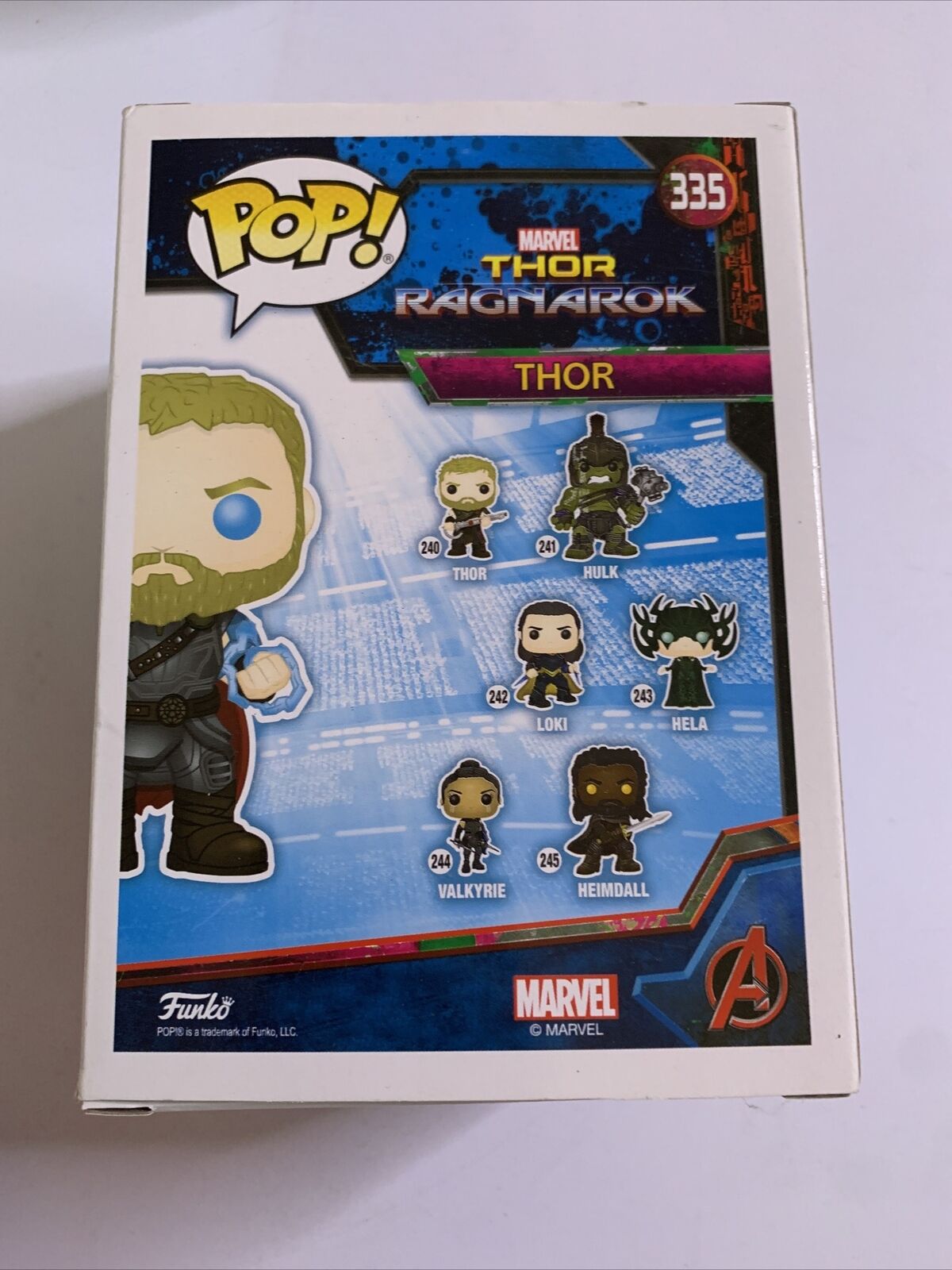 Thor Ragnarok (Glow in Dark) Funko Pop Viny Figure  SDCC Exclusive #335  NEW