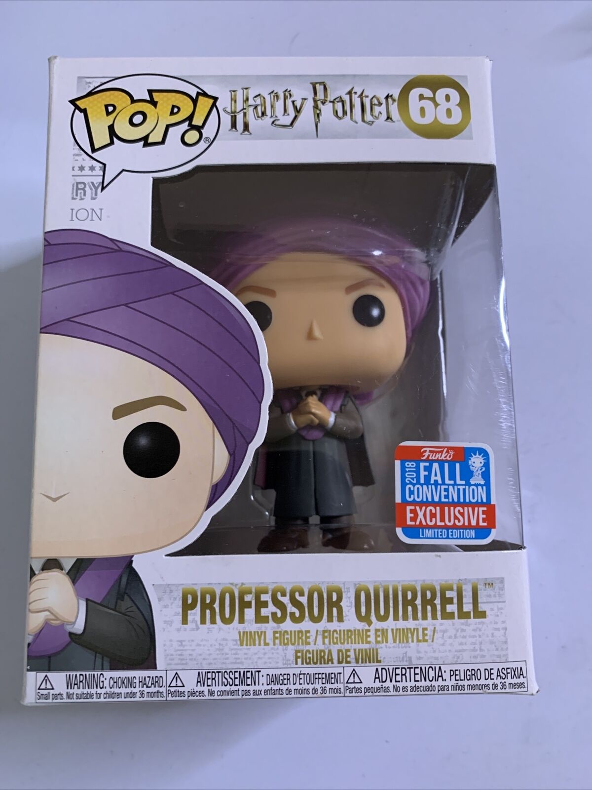 Professor Quirrell Harry Potter  #68 Pop! Vinyl 2018 Fall Convention Exclusive