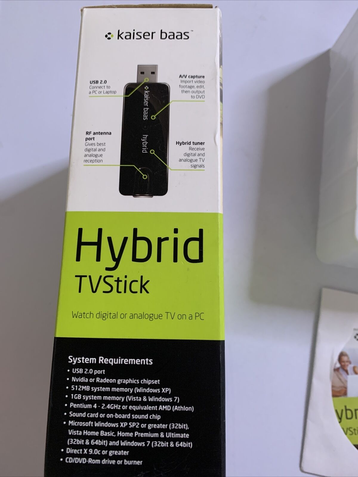 Kaiser Bass Hybrid Digital DVB-T TV USB Stick and RCA Analog Recording for PC