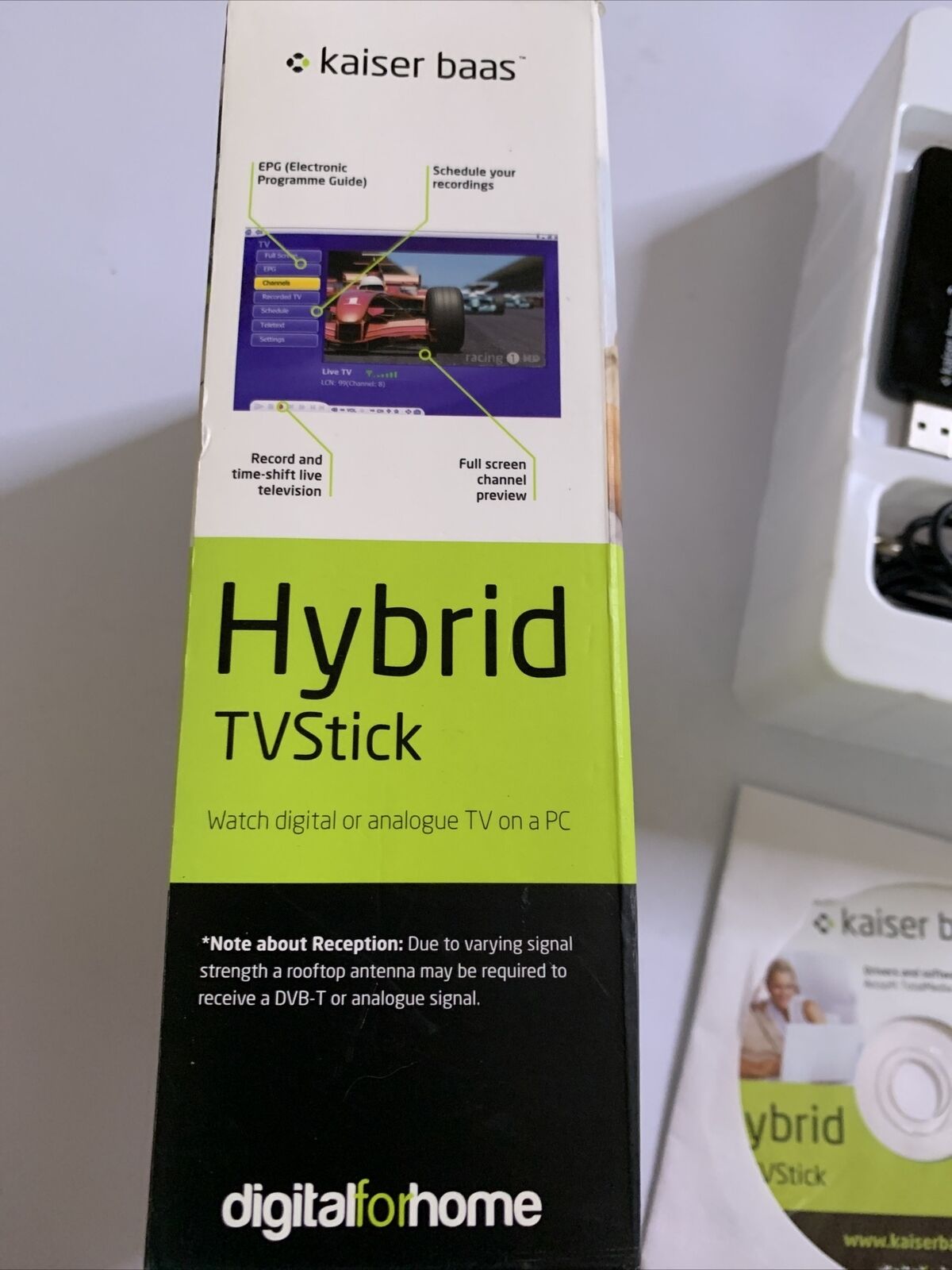 Kaiser Bass Hybrid Digital DVB-T TV USB Stick and RCA Analog Recording for PC