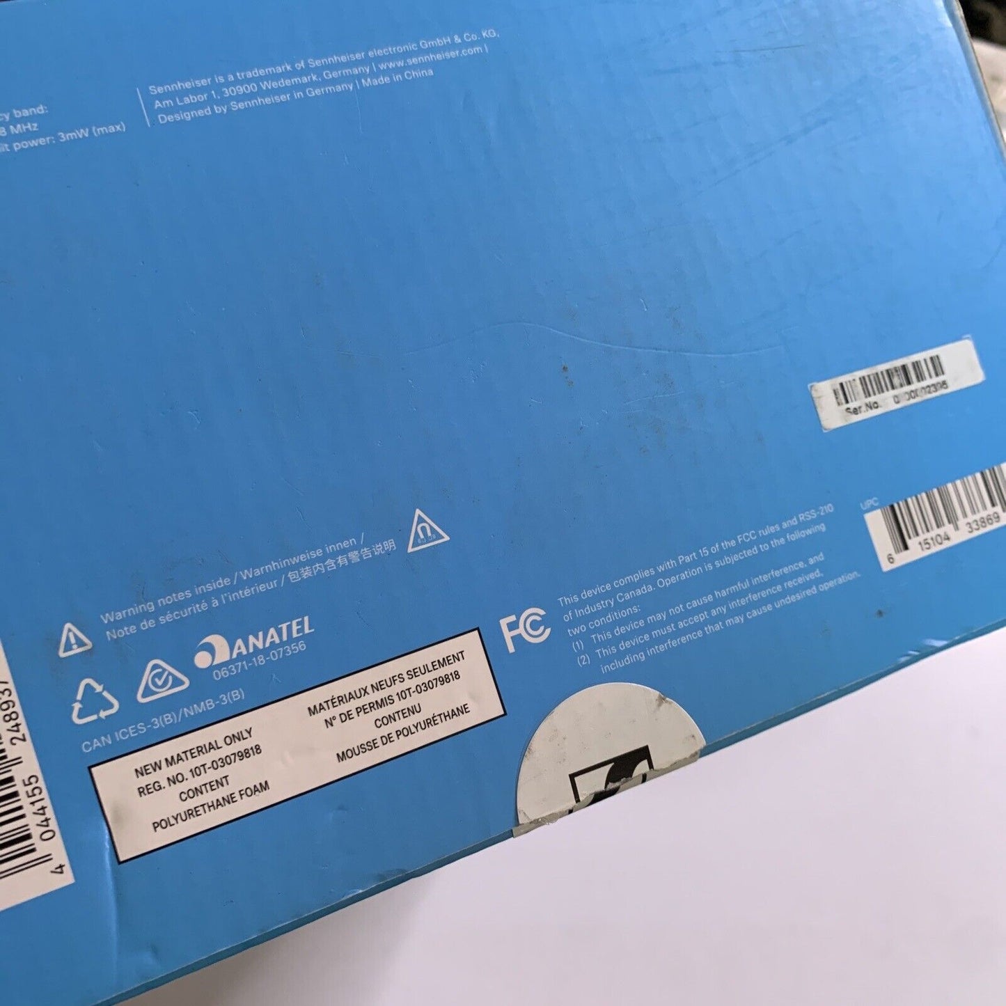 Sennheiser RS 120 II Wireless On-Ear Headphones Speakers Black 100m Range