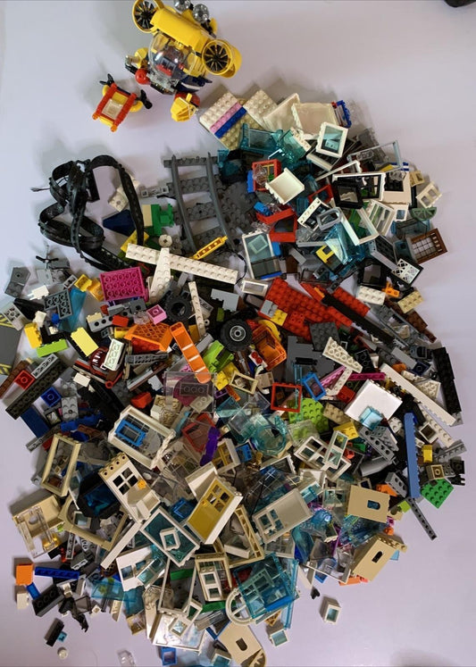 Genuine Lego Bulk Ocean Explorer Technic Wheels Windows Doors Cars Lot 1.9kg