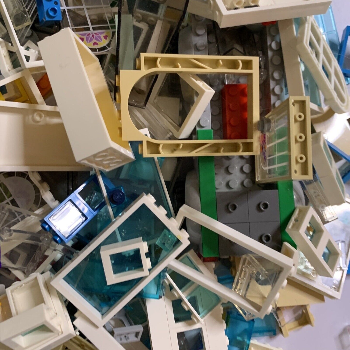 Genuine Lego Bulk Ocean Explorer Technic Wheels Windows Doors Cars Lot 1.9kg