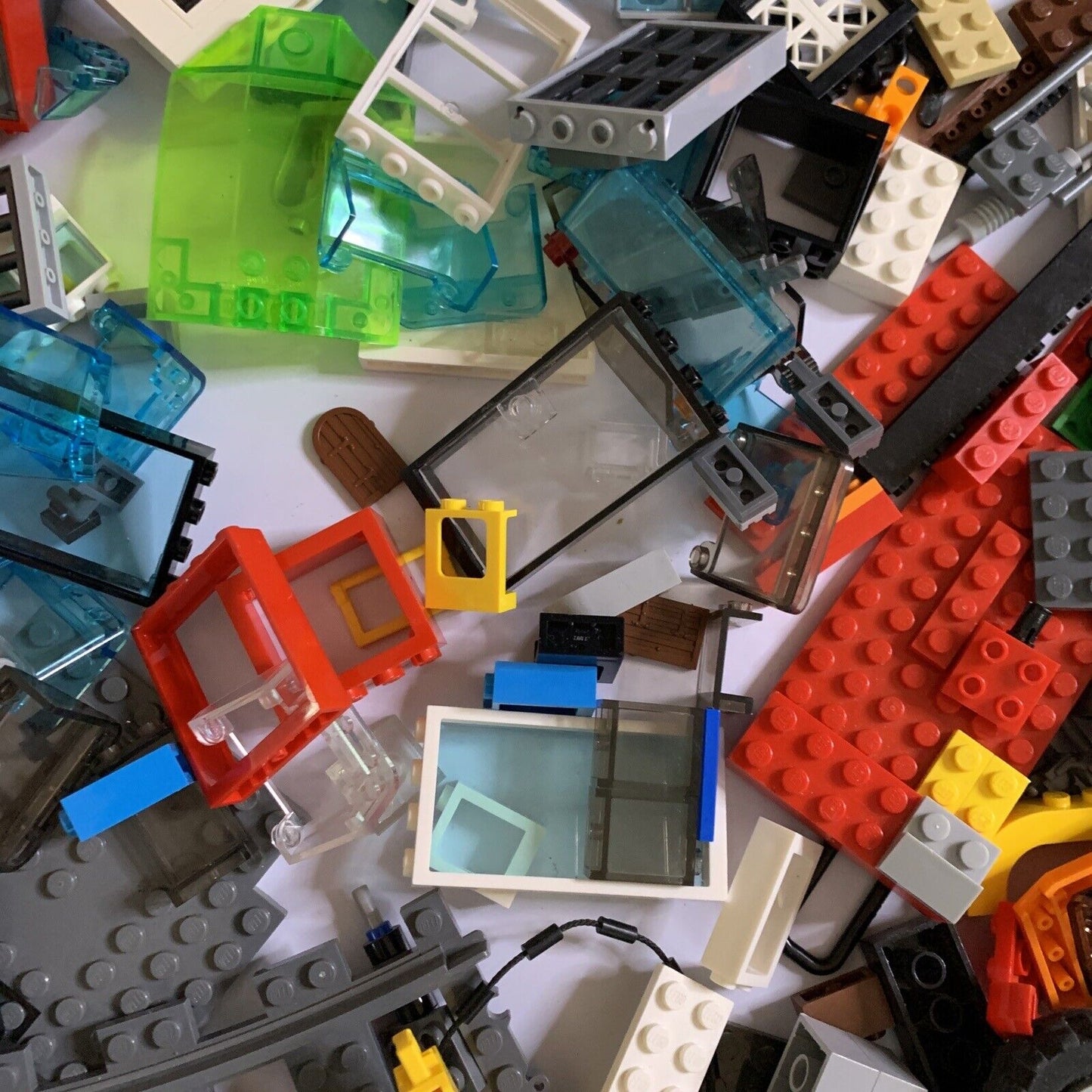 Genuine Lego Bulk Ocean Explorer Technic Wheels Windows Doors Cars Lot 1.9kg