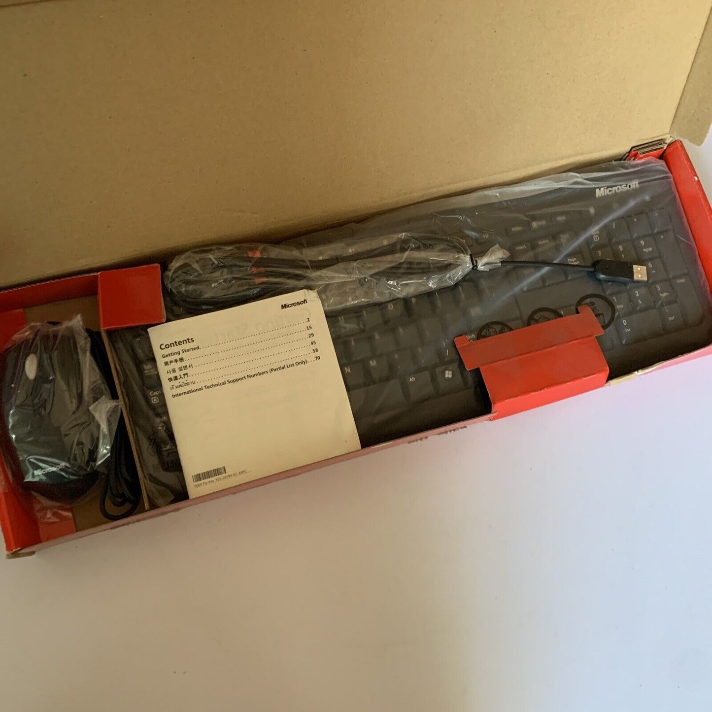 Official Microsoft Desktop 600 Keyboard and Mouse Combo USB Wired