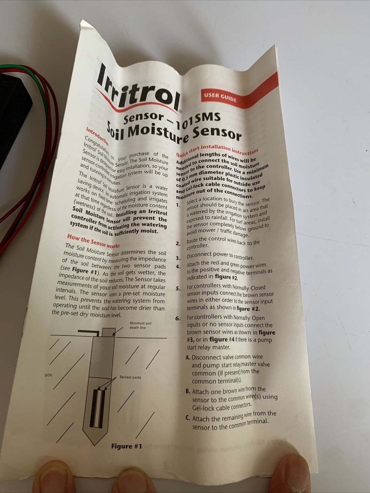 Irritrol Soil Moisture Sensor - Irrigation Controller Sensor NEW