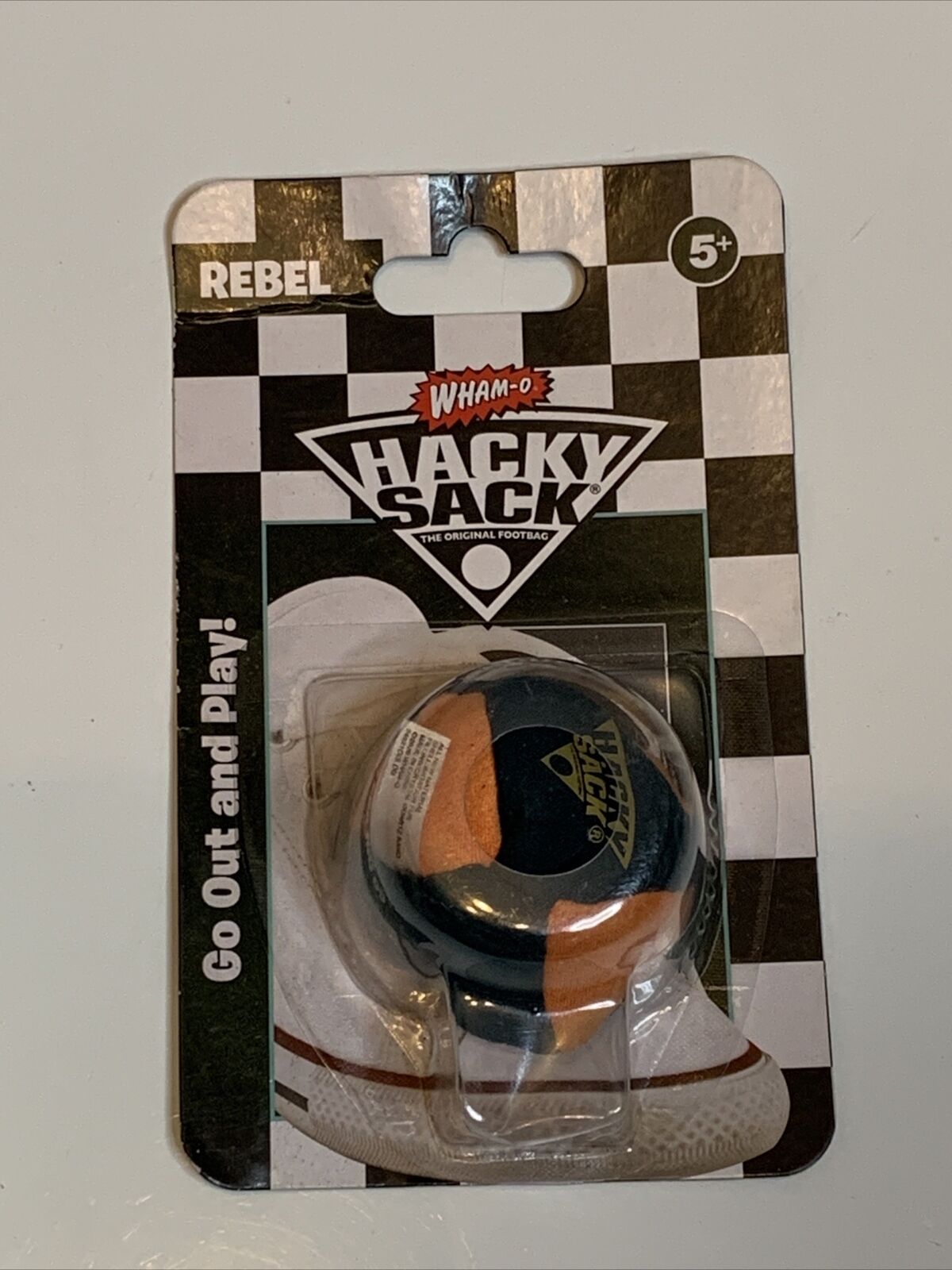 Wham-O Hacky Sack Footbag 6cm Hand-Stitched 8-Panel Rebel NEW