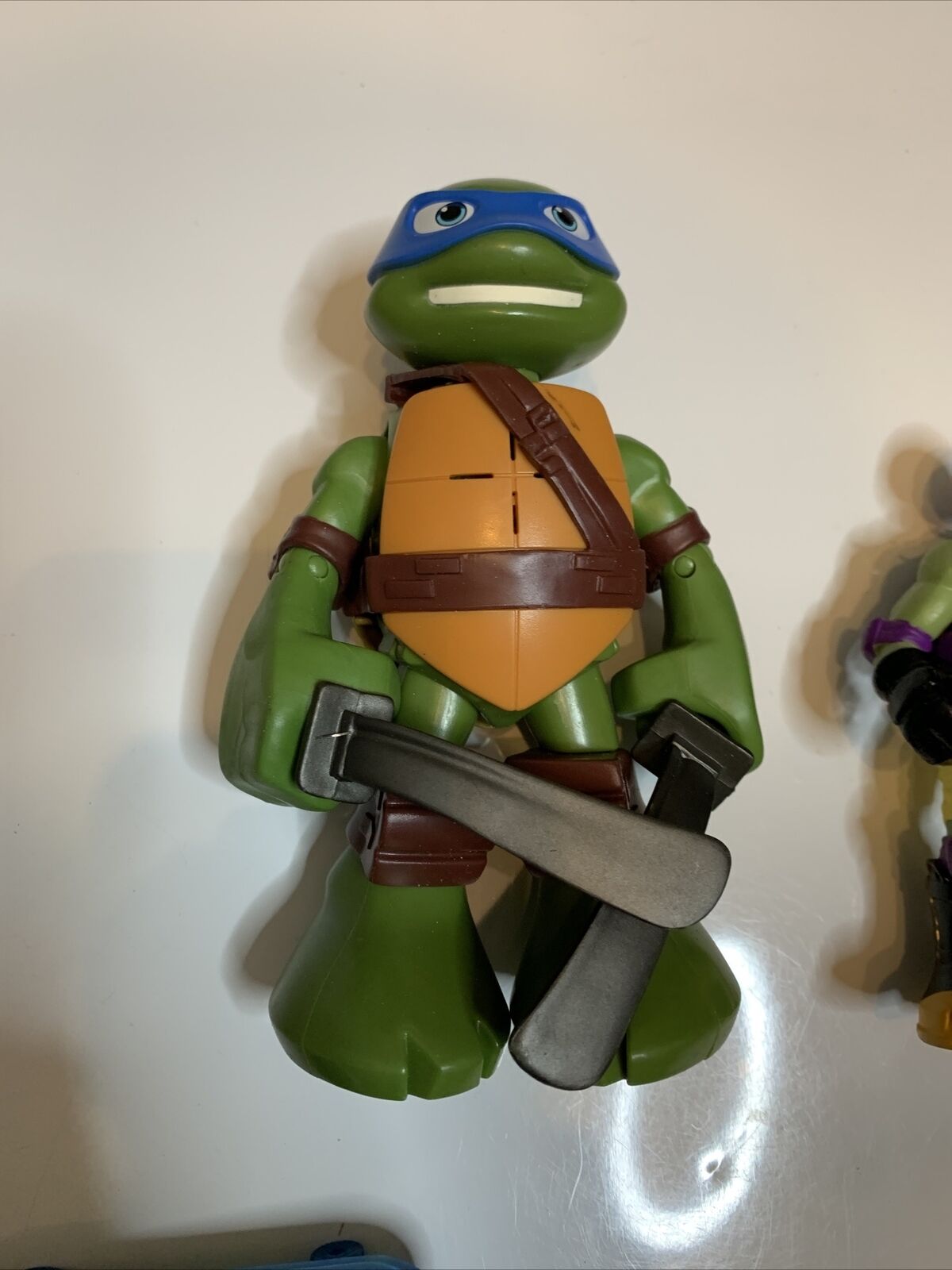 4x Teenage Mutant Ninja Turtles Figure & Skateboard Playmates 2012 Leonardo Raph