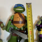 4x Teenage Mutant Ninja Turtles Figure & Skateboard Playmates 2012 Leonardo Raph