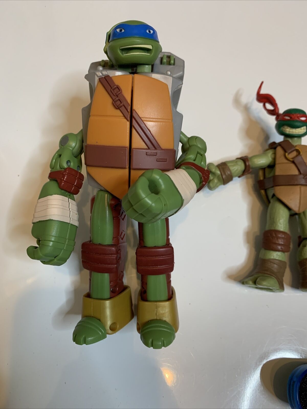 4x Teenage Mutant Ninja Turtles Figure & Skateboard Playmates 2012 Leonardo Raph