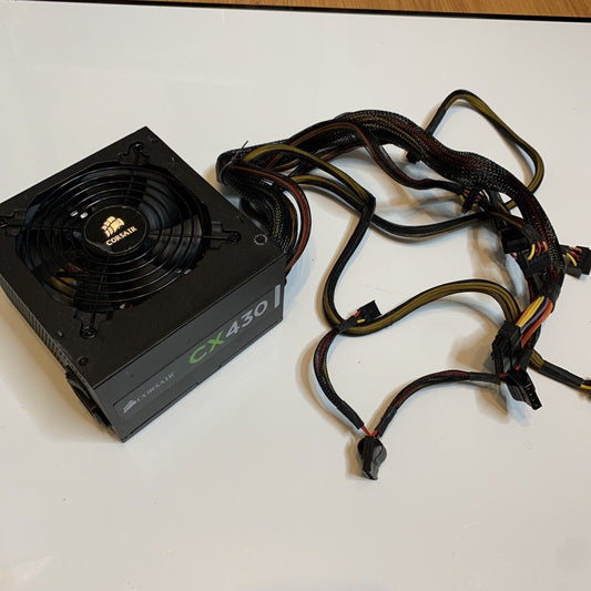 Corsair CX430 430W 20+4 Pin ATX Power Supply Low Noise Energy Efficient PSU