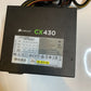 Corsair CX430 430W 20+4 Pin ATX Power Supply Low Noise Energy Efficient PSU