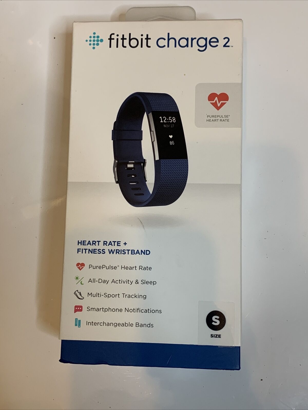 Fitbit Charge 2 Health and Fitness Tracker Watch Size Small Band