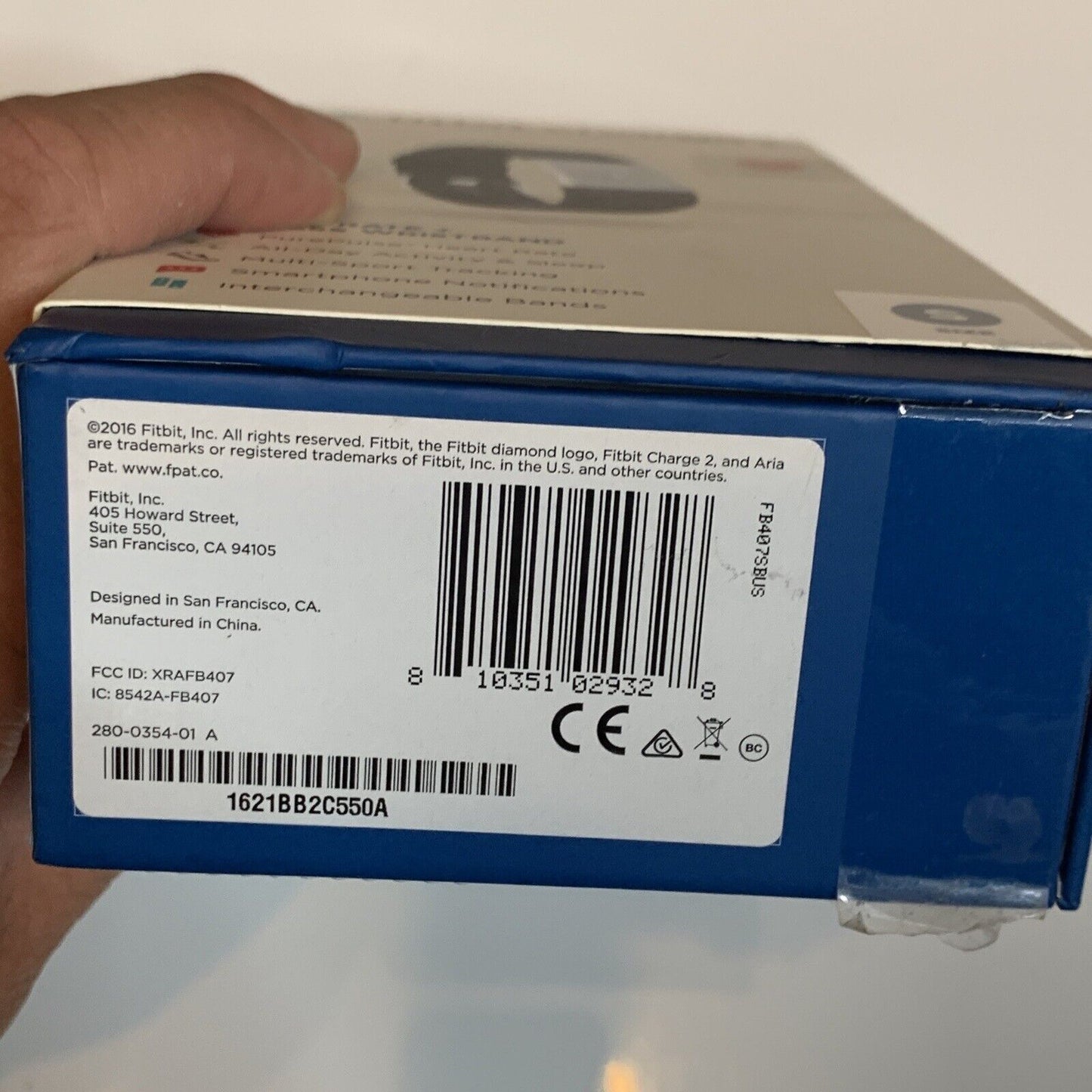 Fitbit Charge 2 Health and Fitness Tracker Watch Size Small Band